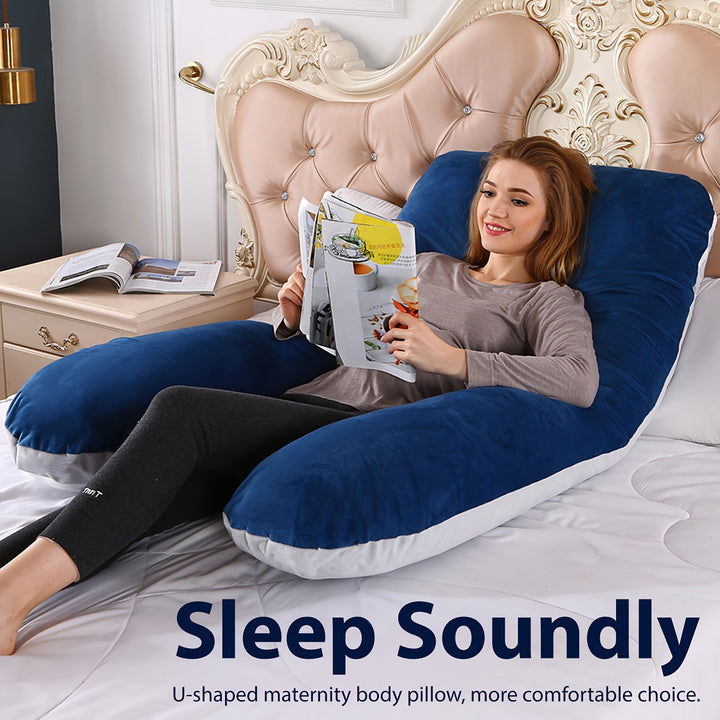 UShaped Maternity Pillow for Back Neck and Leg Support  Soft Portable and Comfortable Polyester Pregnancy Pillow for Expecting Moms Hand Wash or Dry Clean WINDYs DREAM