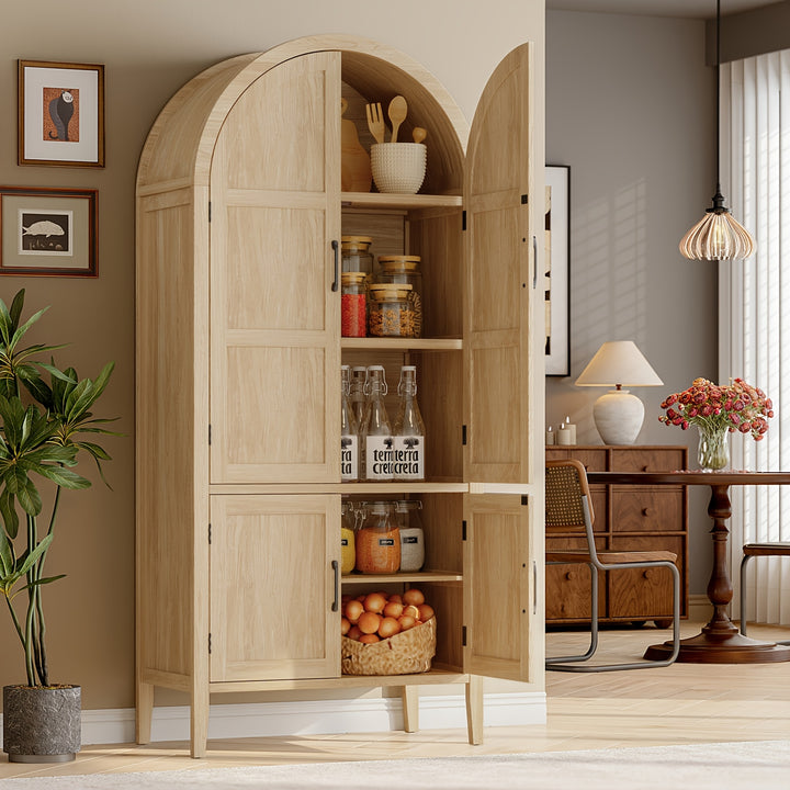 Modern Farmhouse 71 Tall Arched Pantry Cabinet